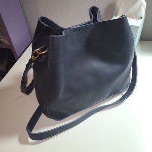 Portland Leather Goods Butterfly Crossbody Bag MIDNIGHT
